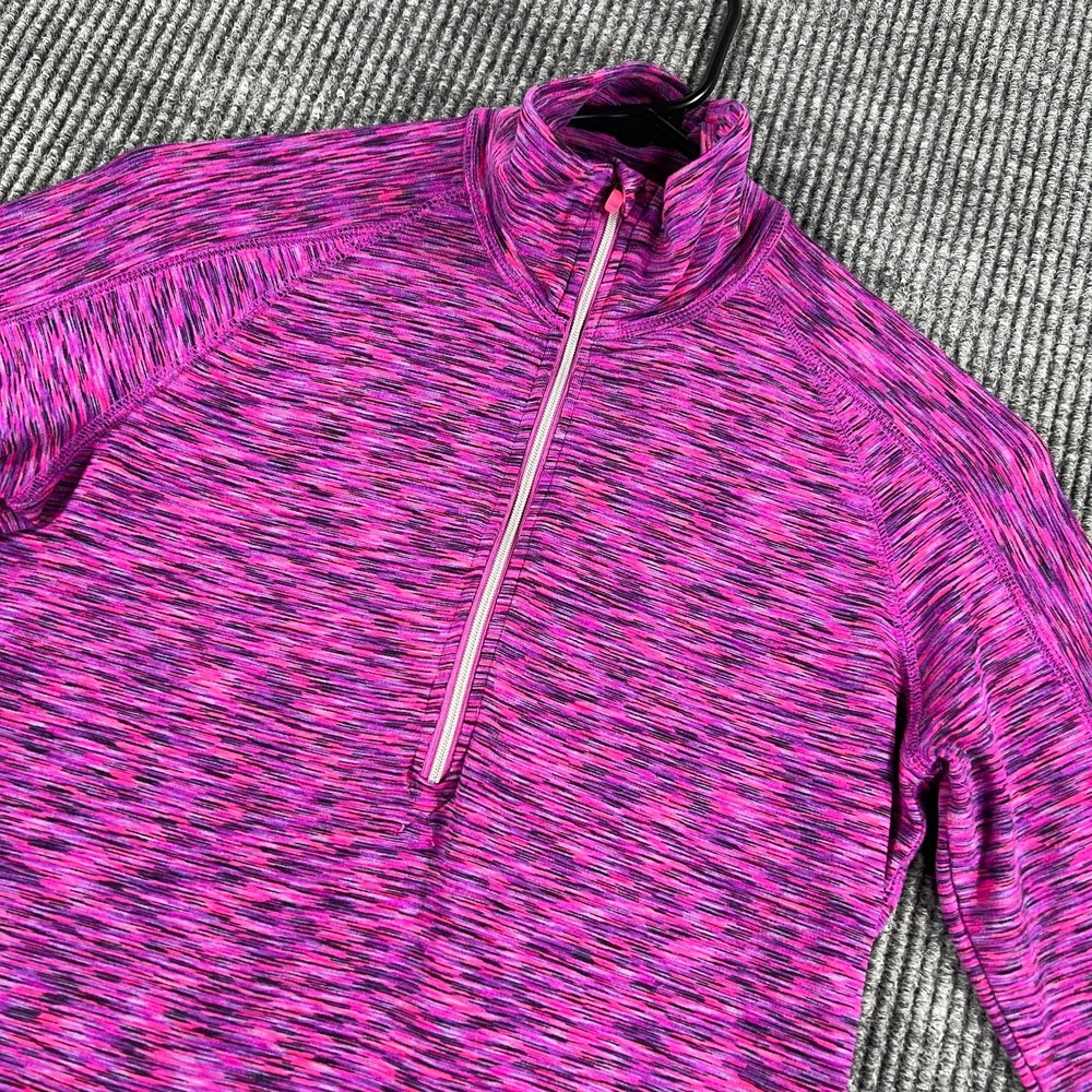 Athleta Pullover Shirt Womens XS Extra Small Purple Long Sleeve 1/2 Zip Yoga